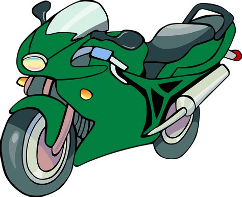 Motorcycle Bike Green · Free Vector Graphic On Pixabay