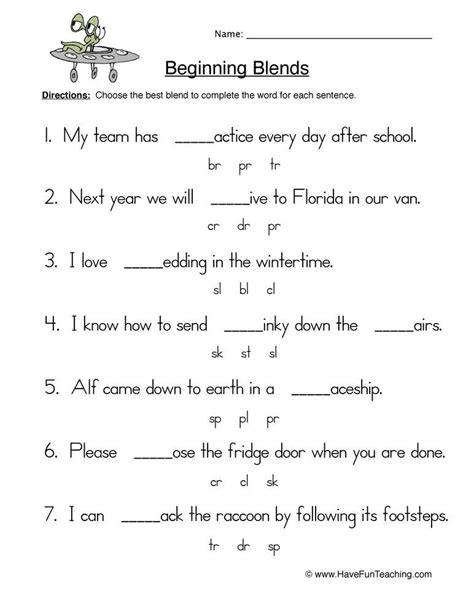 Teaching blends worksheet for beginner's. Resources | Phonics | Beginning Sounds | Consonant blends ...