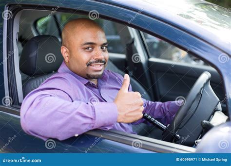 Happy Driver Stock Image Image Of Cheerful African 60995971