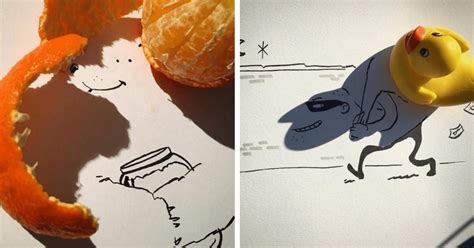 Artista Transforma Sombras De Objetos Em Ilustrações Incríveis E Surreais