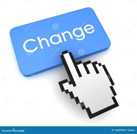 Change Button Concept 3d Illustration Stock Illustration Illustration