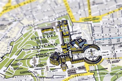 Die Vatikanstadt Auf Der Karte Stockfoto Bild Von Zieleinheit Auto