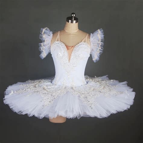 White Professional Ballet Tutu Girl And Women Stage Performance Dance