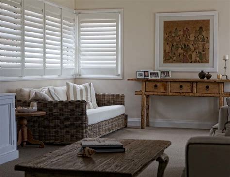 Living Room Plantation Shutters Modern Living Room Adelaide By