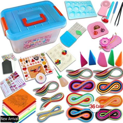 The Most Complete Quilling Paper Set With Plastic Storage Box
