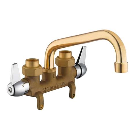 Glacier Bay 2 Handle Laundry Faucet In Rough Brass 4211n 0001 The