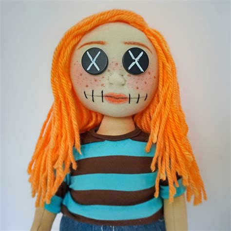 Custom Rag Doll Creepy Rag Doll Gothic Doll Voodoo Doll Etsy