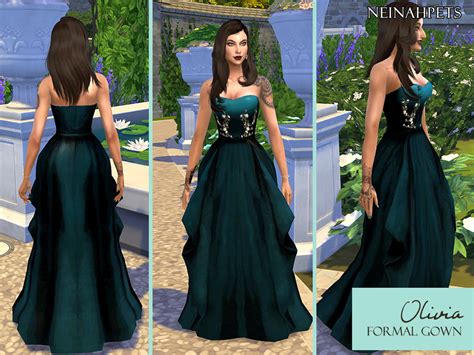 The Sims Resource Oliva Formal Dress Mesh Needed