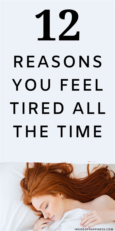 12 Reasons Why You Feel Tired All The Time And How To Fix It Feel