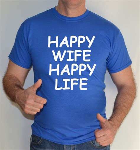 Happy Wife Happy Lifefun T Shirt Ebay