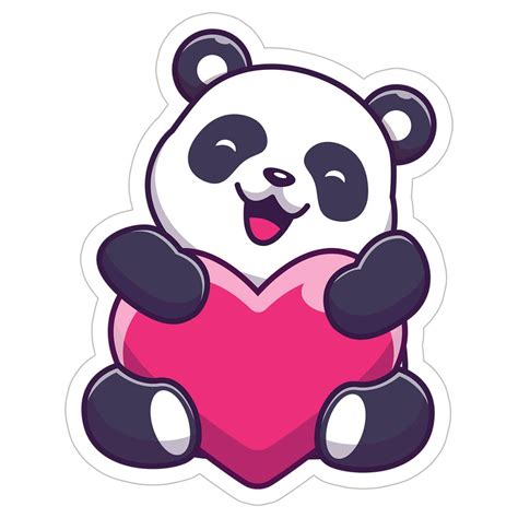 Star Clipart Panda Heart