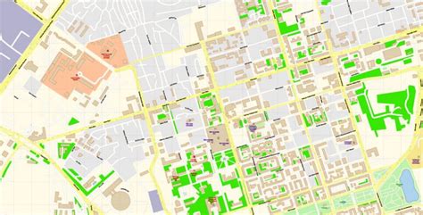 Baku Azerbaijan Map Vector Az Detailed City Plan Editable Adobe