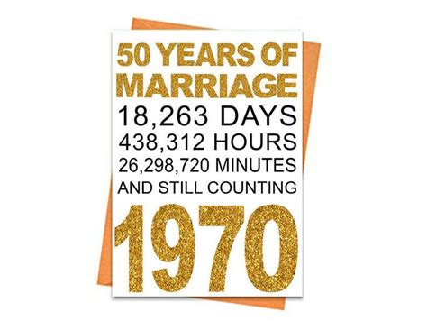 Gold 50th Wedding Anniversary Card Printable Anniversary Etsy