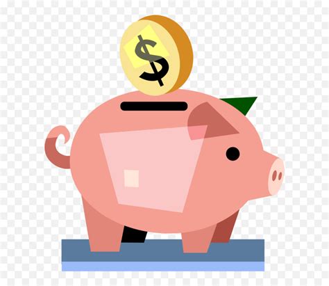 Saving Money Piggy Bank Clipart Savings Vector Emojipiggy Bank Emoji