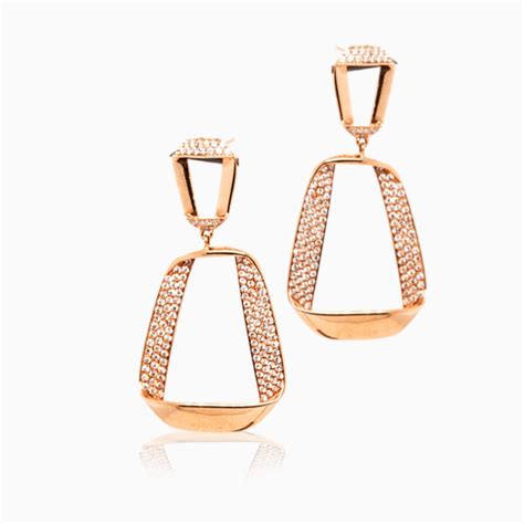 Diamond Pave Drop Earrings Mindham Fine Jewellery Ltd
