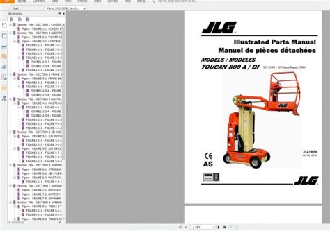 JLG Lift 81GB Electrical-Hydraulic Schematics Operators Service and