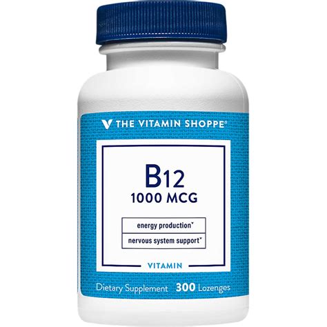 The Vitamin Shoppe Vitamin B12 1000 Mcg 300 Ct Supplements Beauty