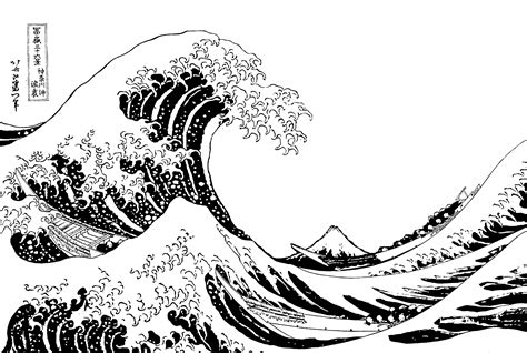 Japanese Wave Sketch At Explore Collection Of