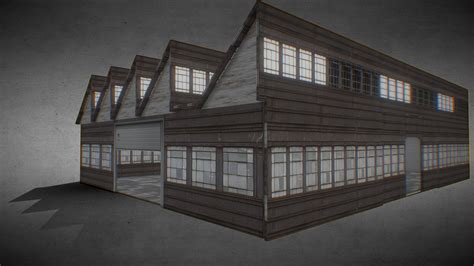 Warehouse Building Download Free 3d Model By Omegaredza 0c37b0f