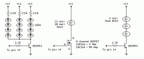 Automatic 12 Volt Lamp Fader Circuit - The Circuit