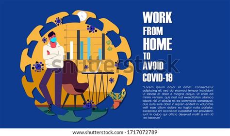 Company Allows Employees Work Home Protection Stock Vector Royalty