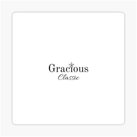 Gracious Classic Logo Sticker By Graciousclassic Redbubble