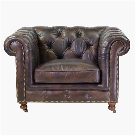 Chesterfield bloomsbury wing chair distressed leather + wool checked tan brown. Chesterfield Leather Chesterfield Chair | Leather club ...