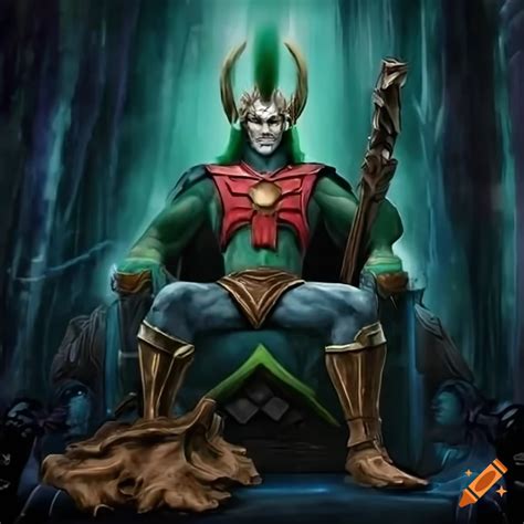 Epic Fusion Of Loki And Hordak On Cosmic Throne