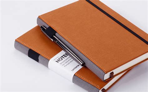 Thick Classic Notebook With Pen Loop Lemome A5 Wide Ruled Hardcover