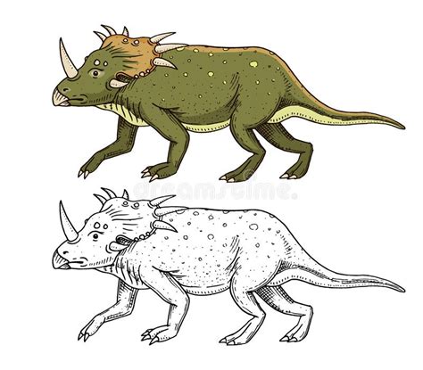 Dinosaurier Triceratops Skelette Fossilien Prähistorische Reptilien