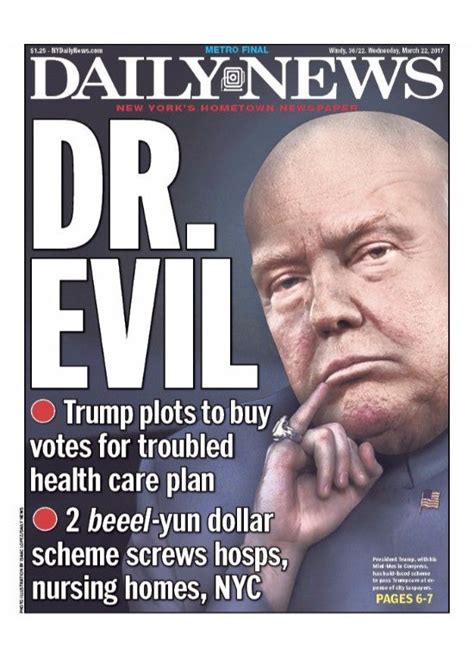 Trump As Dr Evil And 9 Other Covers That Have Ridiculed The President