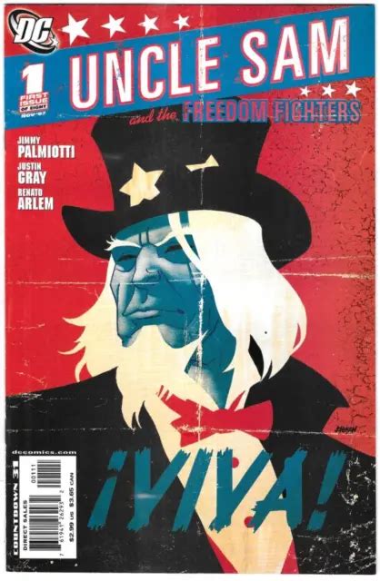 Uncle Sam And The Freedom Fighters Comic Cover A First Print Justin Gray Picclick