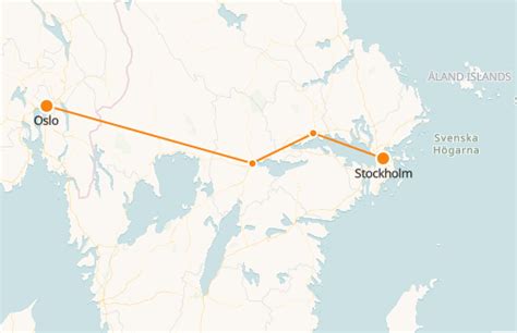 Stockholm To Oslo Train Cost Schedule And Map Scandic Trains