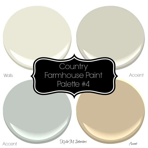 Sherwin Williams 3 Neutral Farmhouse Country Paint Palettes