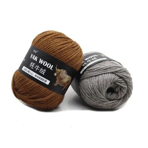 5ball500g Worsted Middle Thick Thread Blended Soft Baby Wool Yarn Yak