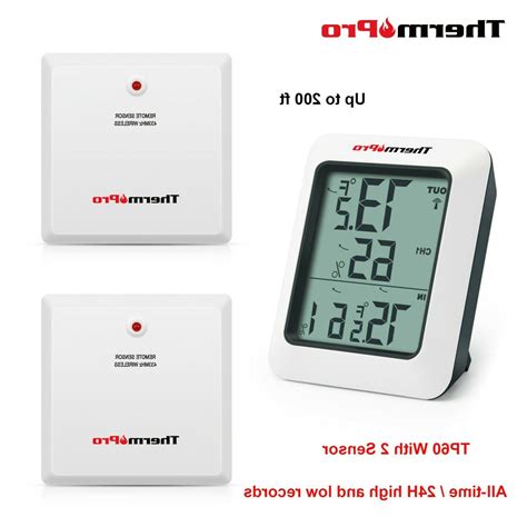 Thermopro Wireless Indoor Outdoor Hygrometer Digital Home Thermometer