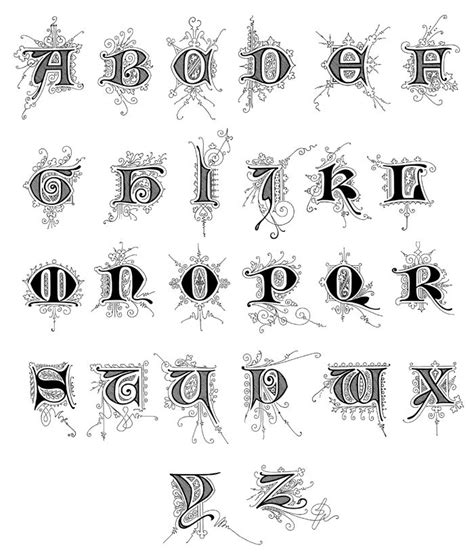 Fancy Old English Calligraphy Fonts Rokok Entek