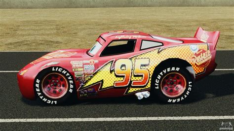 Lightning mcqueen, also known by his birthname montgomery mcqueen or his nickname stickers, given by sally, is the main character of the entire cars series, appearing in nearly every installment except the planes franchise. Lightning McQueen for GTA 4
