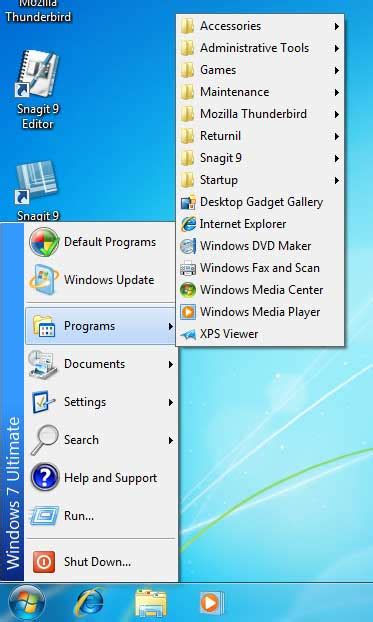 Classic Start Menu And Classic Toolbar Menu For Windows 7