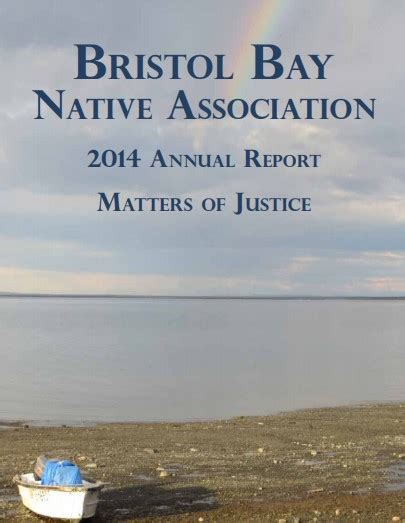Bbna Annual Report 2014 Bristol Bay Native Association