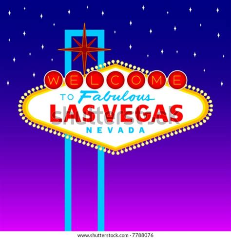 Vector Welcome Las Vegas Sign Stock Vector Royalty Free 7788076