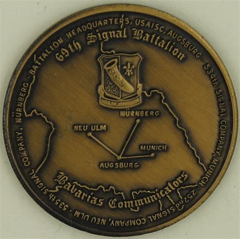 69th Signal Battalion Bavarias Communications Army Challenge Coin
