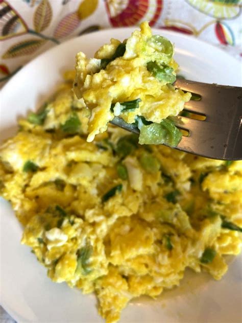 Scrambled Eggs With Green Onions Melanie Cooks