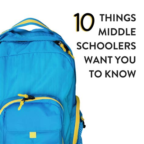 People are awakened often and don't know if they'll be reawakened. 10 Things Middle Schoolers Want You to Know - Maneuvering ...