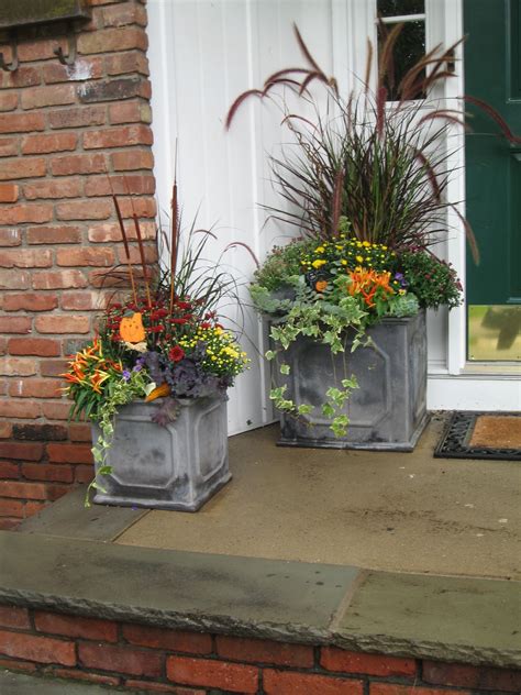 Love These Beautiful Fall Planters Container Gardening Fall