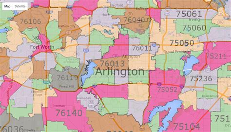 Zip Code Map Of Arlington Tx Zip Code Map Images And Photos Finder