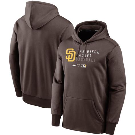 Mens San Diego Padres Nike Brown Authentic Collection Baseball Logo