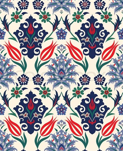 Abstract Retro Seamless Floral Background Paper Textile