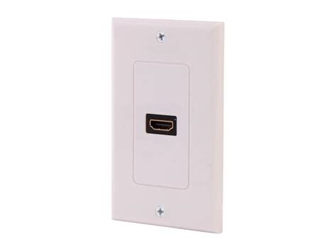 Startech Hdmiplate Single Outlet Female Hdmi Wall Plate White