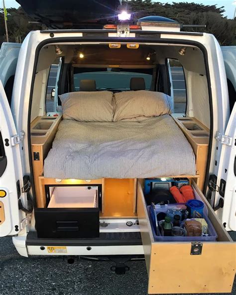 9 DIY Ford Transit Connect Camper Van Conversions Ford Transit